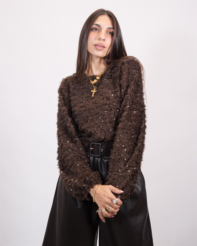 Mohair knit glitter 7895-null