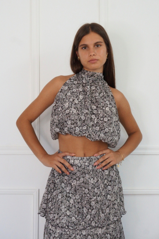 Brenda maxi set flower print ss2445-1-null