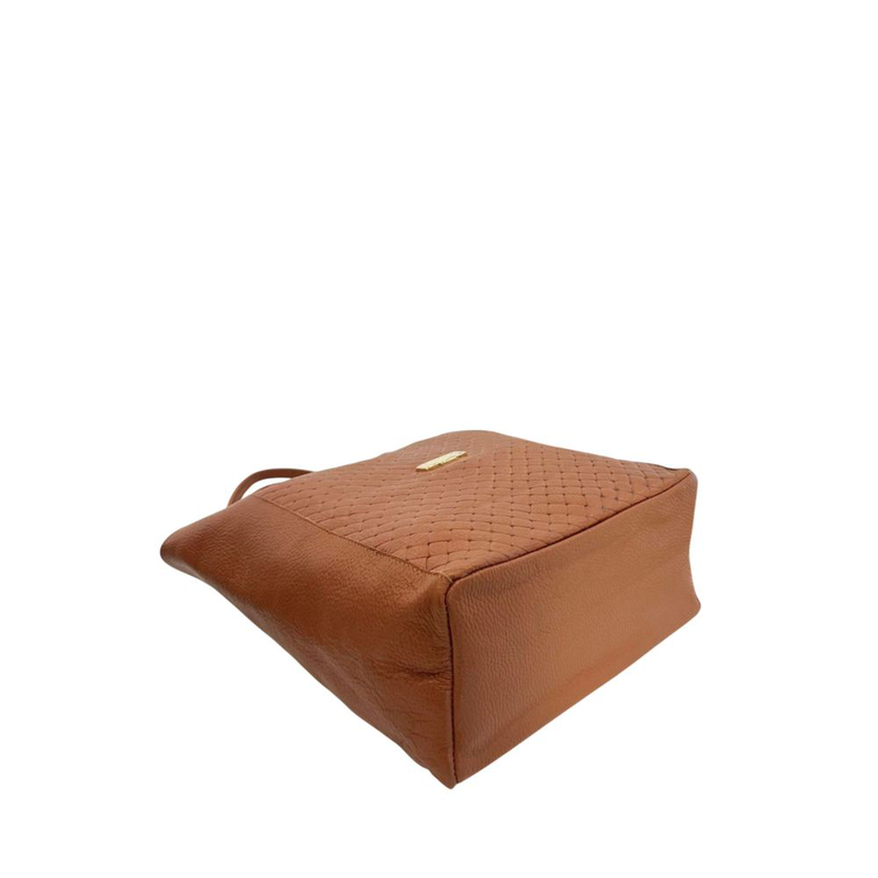 Brown leather women bag-null