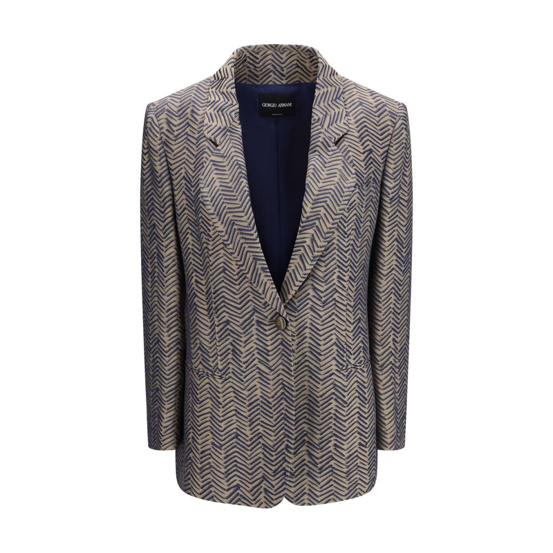Beige viscose blazer-null