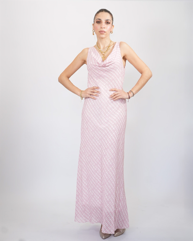 Maxi dress with dods 13832-null