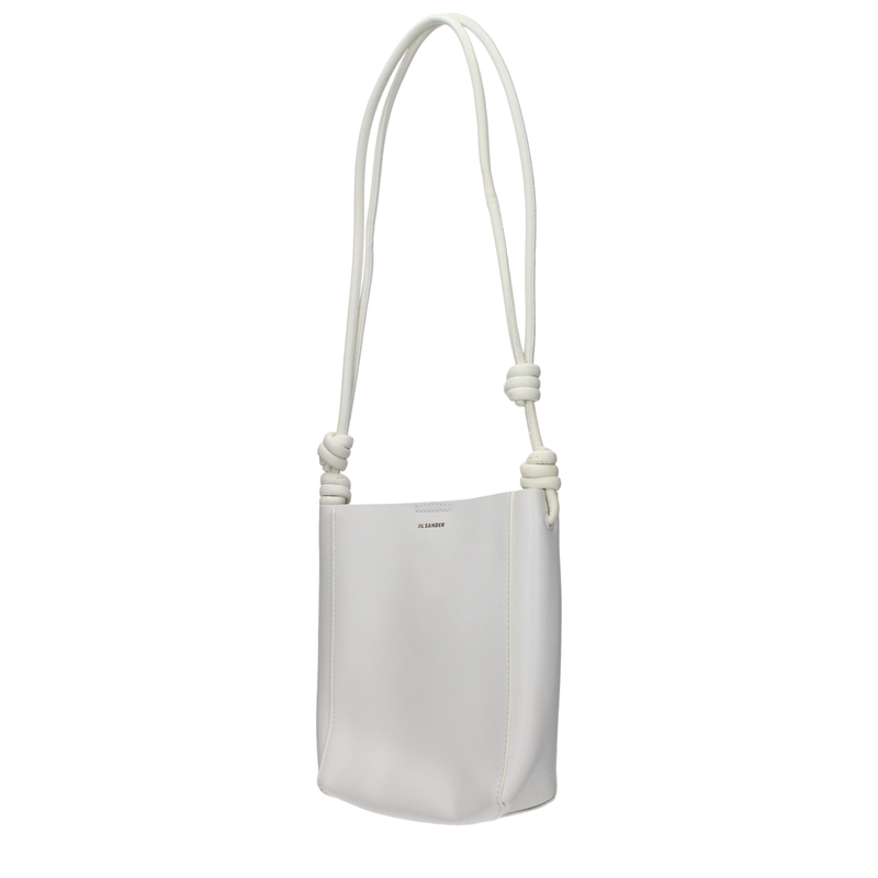 Beige leather shoulder bag-null