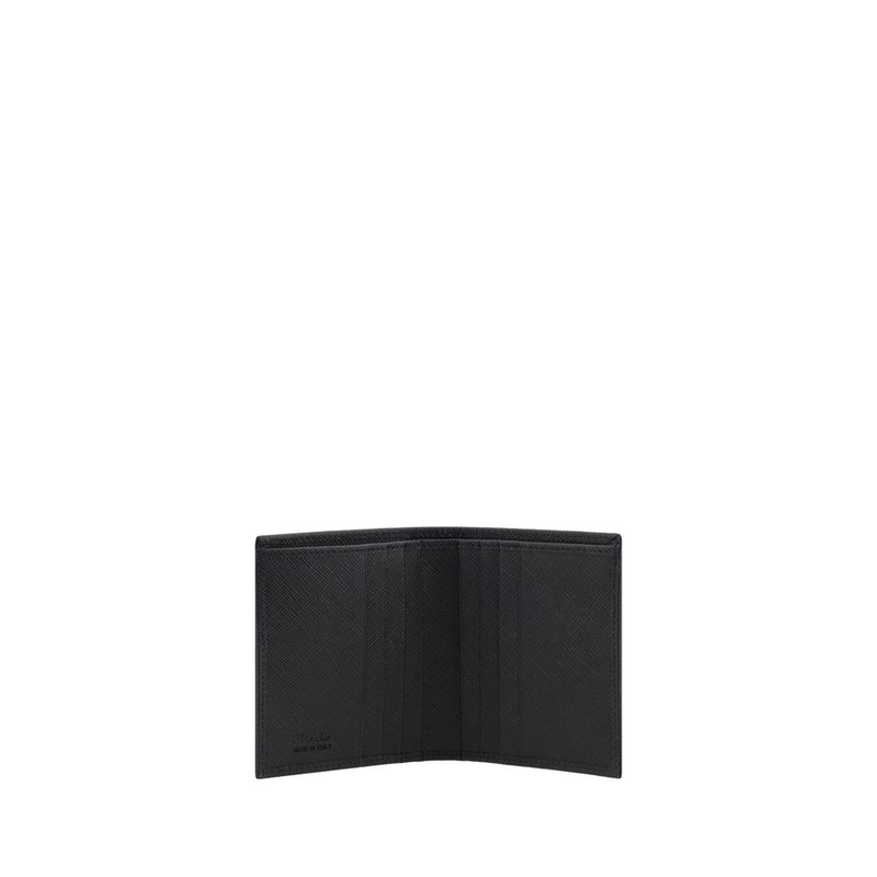 Black nylon wallet-null