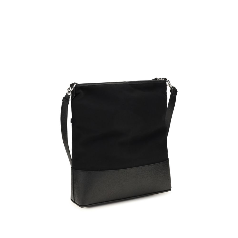 Black calf leather bos taurus shoulder bag-null
