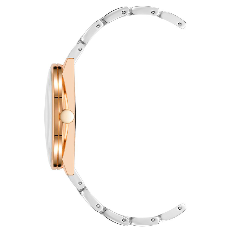 Gray metal dress watch-null
