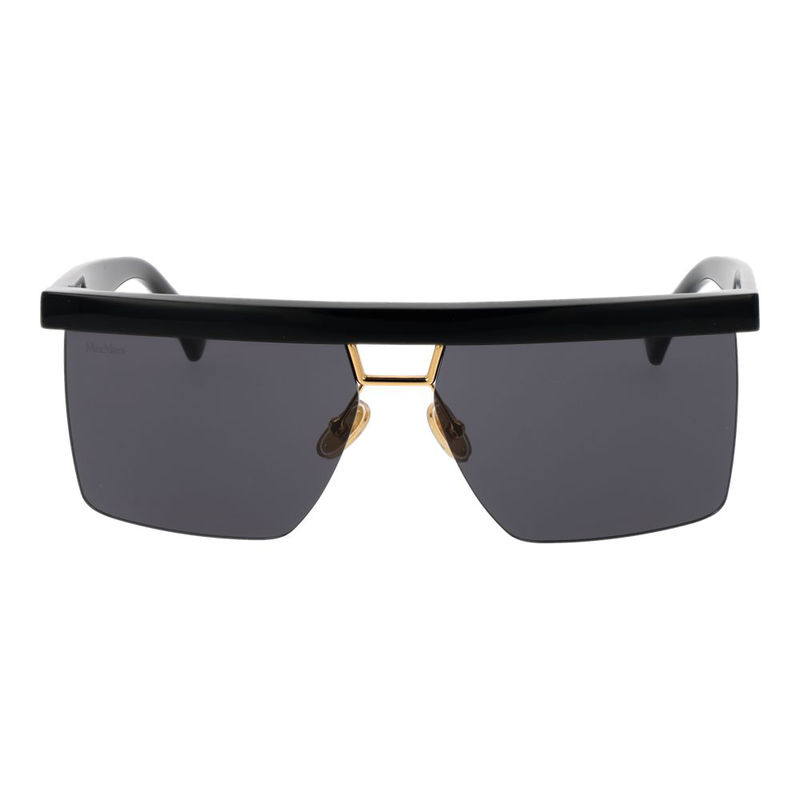 Black stainless steel sunglasses-null