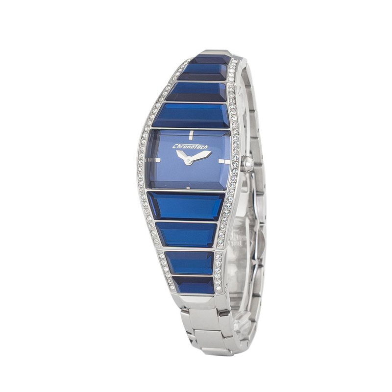 Silver stainless steel dress watch-null