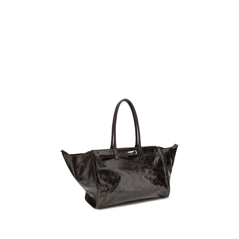 Brown calf leather bos taurus shoulder bag-null
