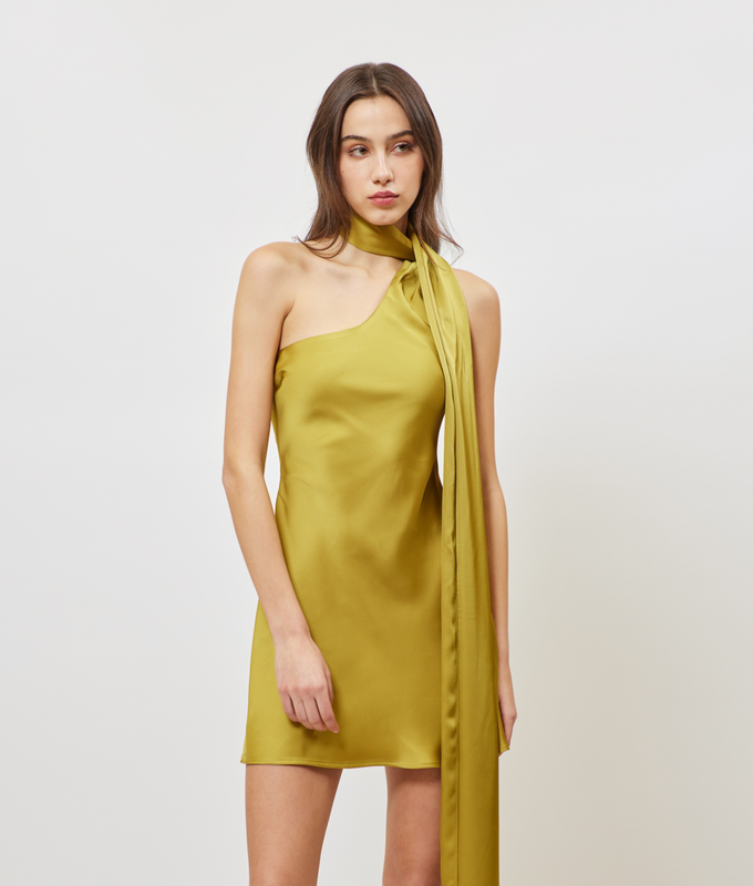Serena dress / olive-null
