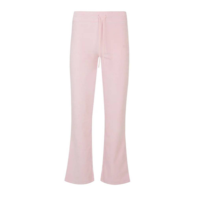 Sally womens velour straight leg pant, Dusty Pink, medium