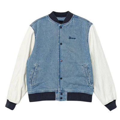 Denim baseball boys jacket, Blue, medium