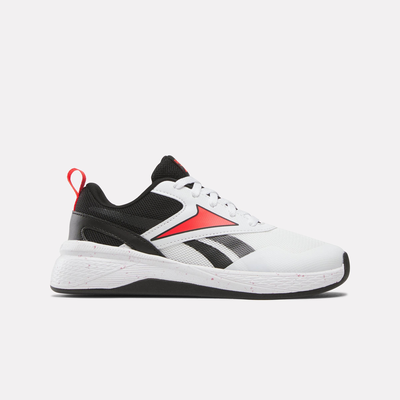 Reebok boy's nano play, White/black, medium