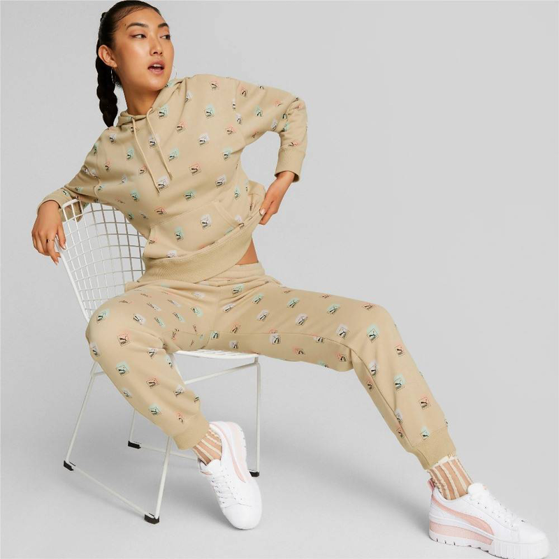 Brand love all-over-print hoodie-null
