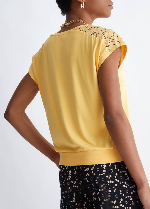 Liu Jo t-shirt with lace details image number null