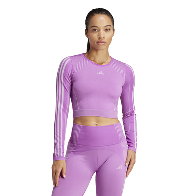 Adidas women's knit long sleeve long-sleeve top