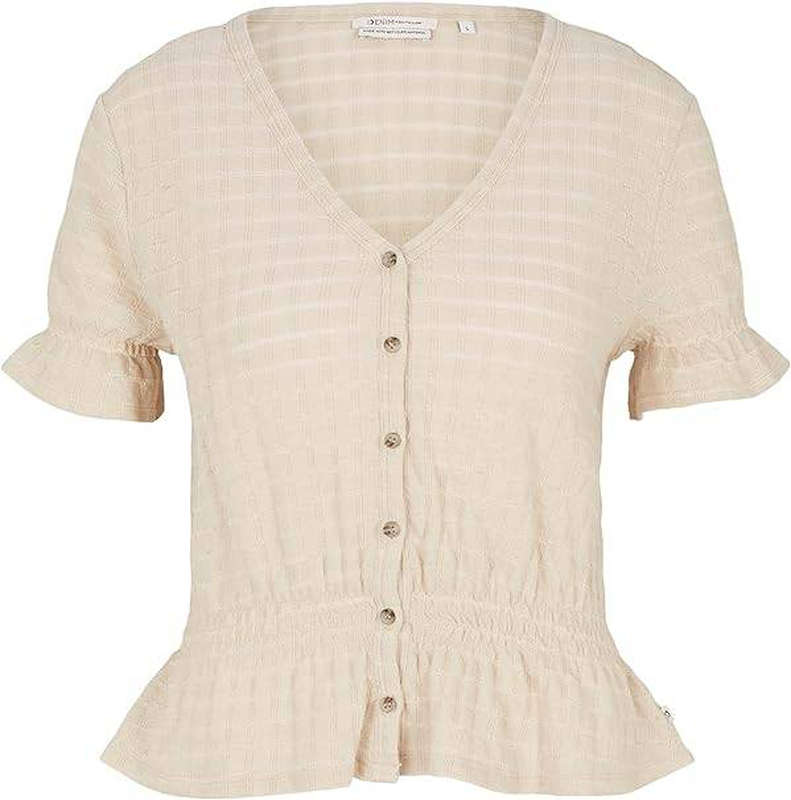 203 tructured button up top womens-null
