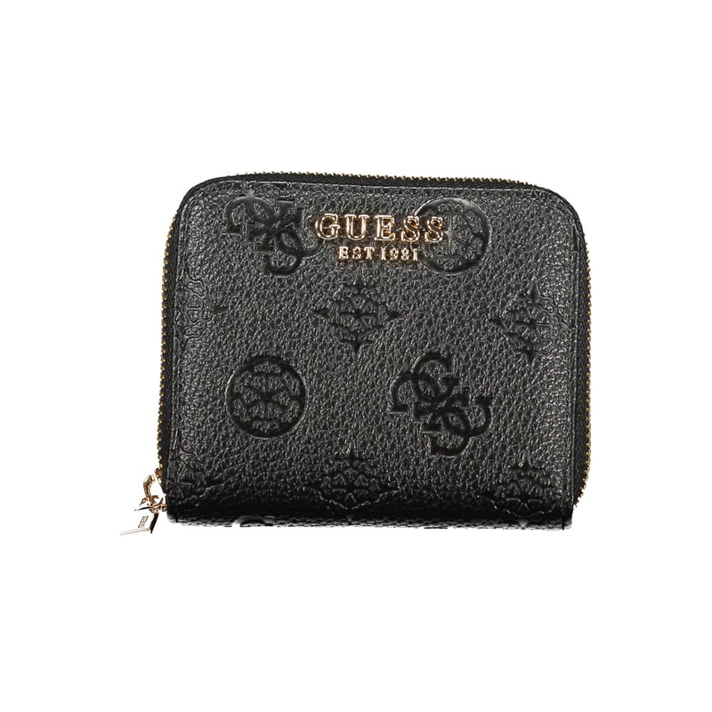 Nero poliuretano women wallet-null