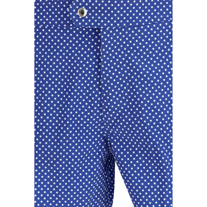 Blue polyester short and mini shorts-null