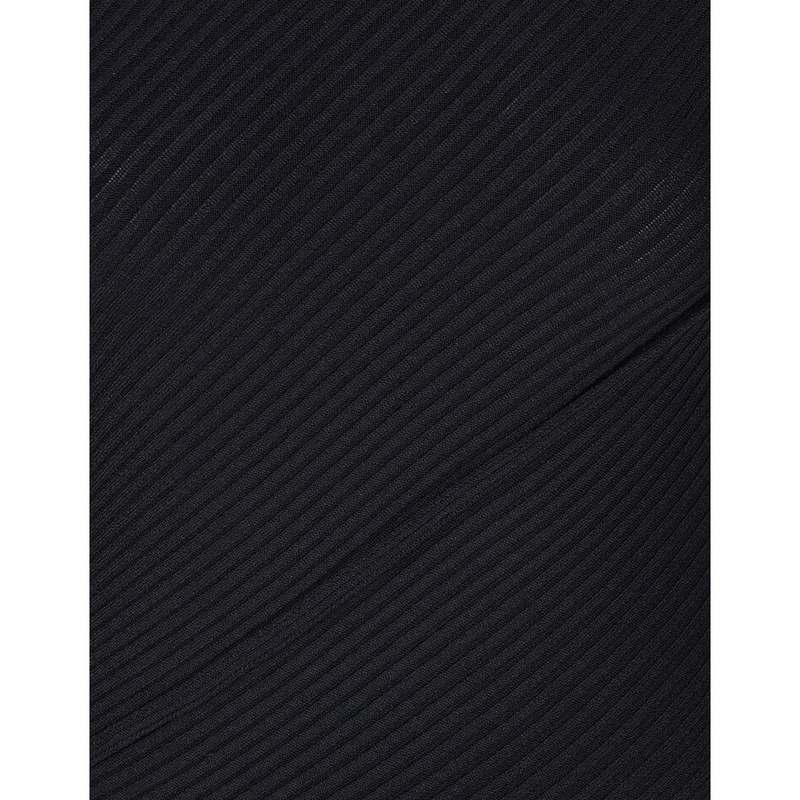 Black polyester casual dress-null