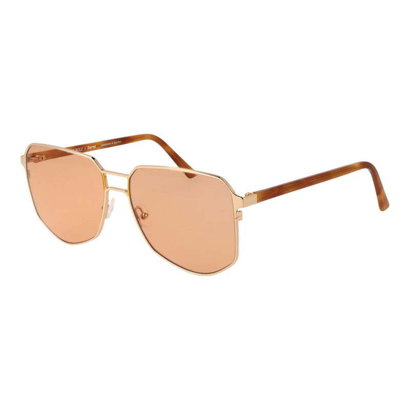 Gold metal sunglasses-null