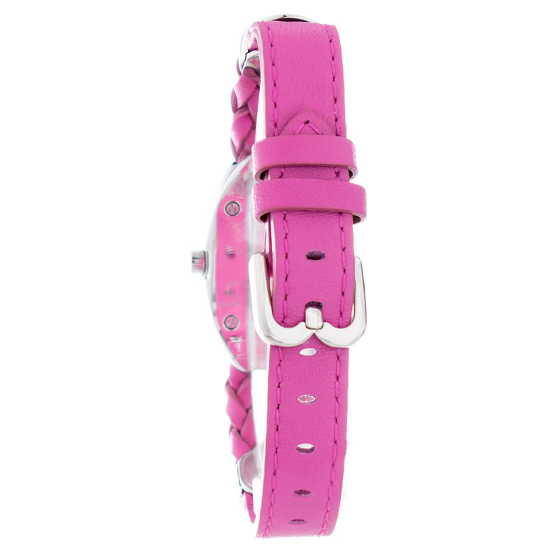 Multicolor leather dress watch-null