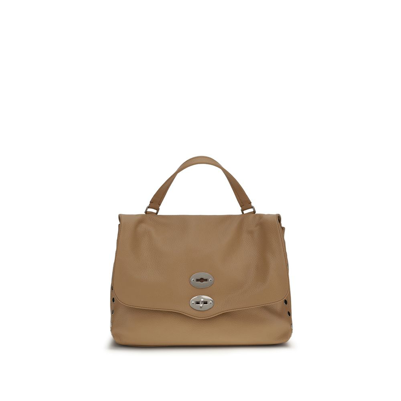 Brown calf leather bos taurus shoulder bag-null