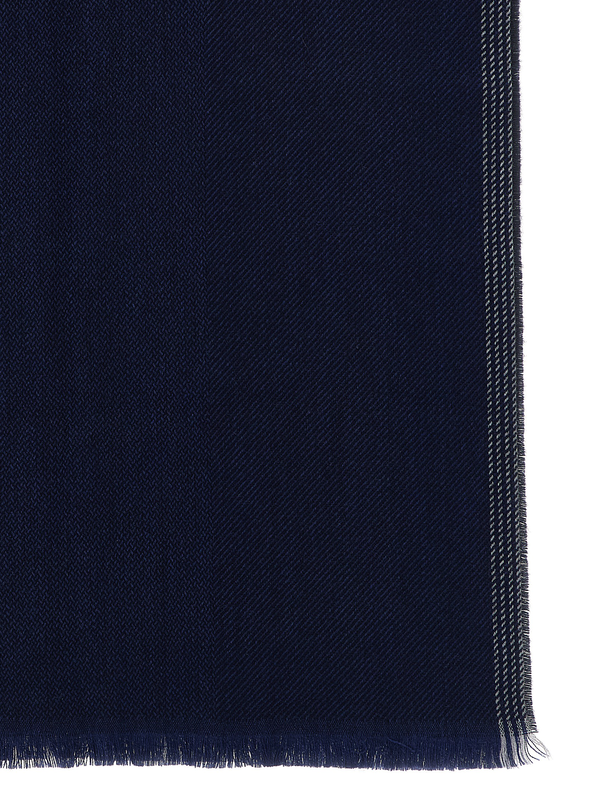 Blue wool scarf-null