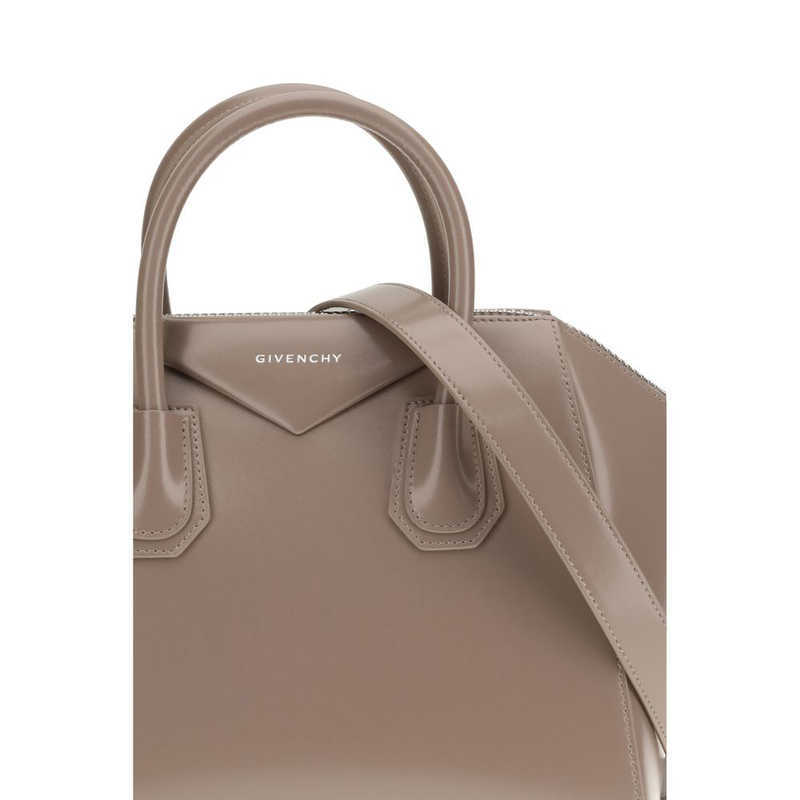 Gray calf leather bos taurus handbag-null