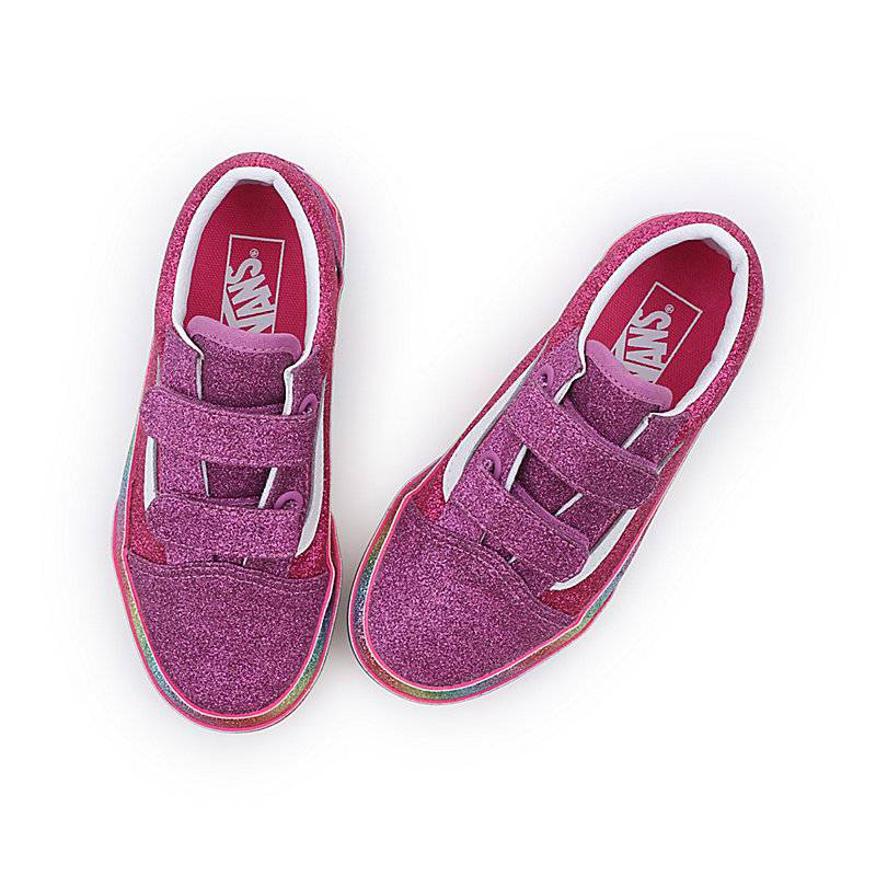 Kids glitter rainglow old skool image number null