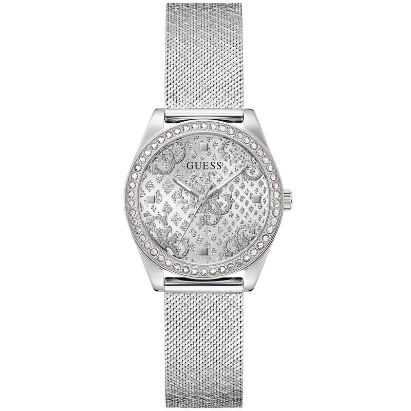 Gray stainless steel dress watch-null