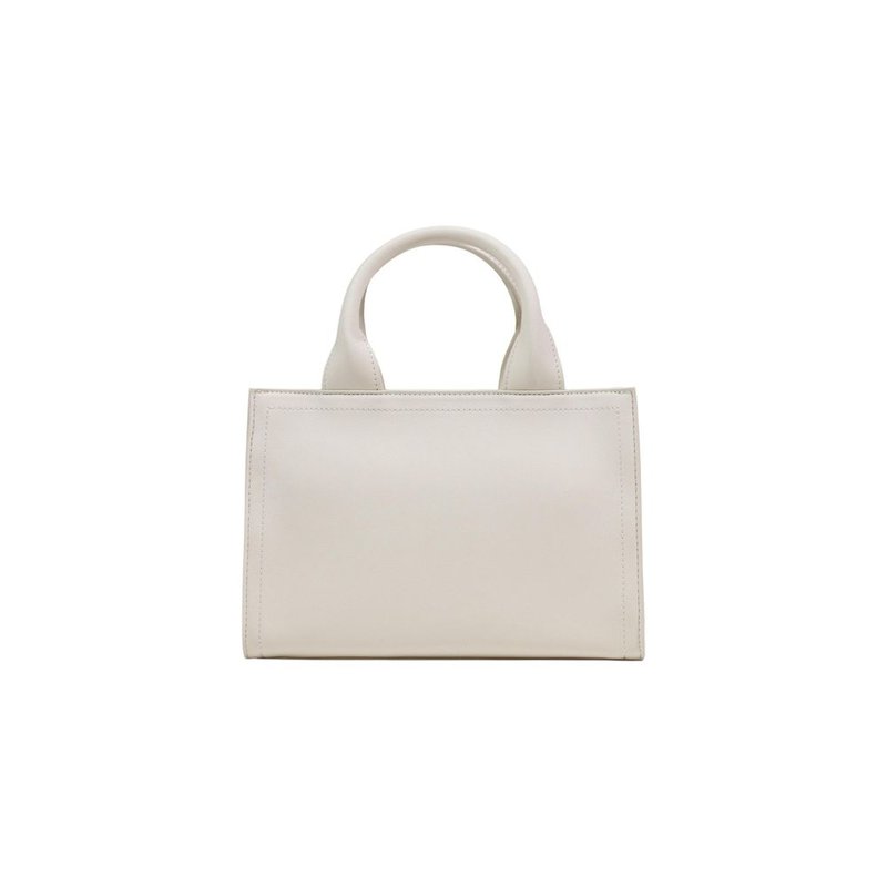 Beige polyethylene handbag-null
