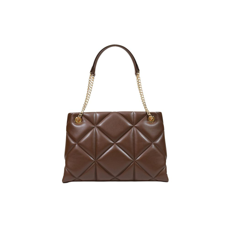 Brown polyethylene handbag-null