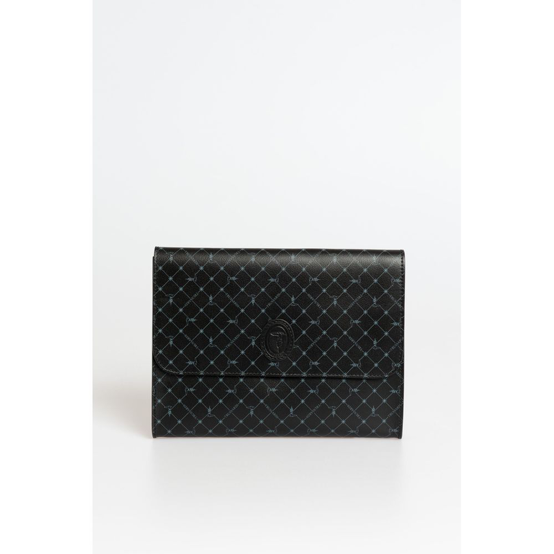 Black polyester men clutch-null