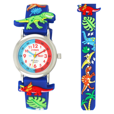 Ravel-kid's cartoon time-teacher watch -dino 22, , medium