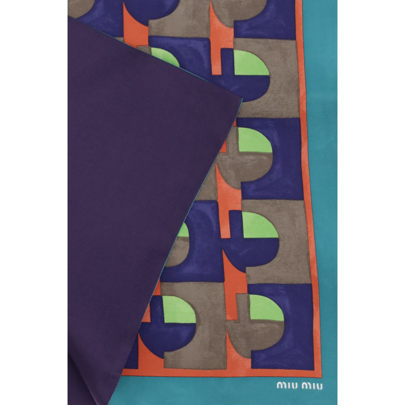 Multicolor silk scarf-null