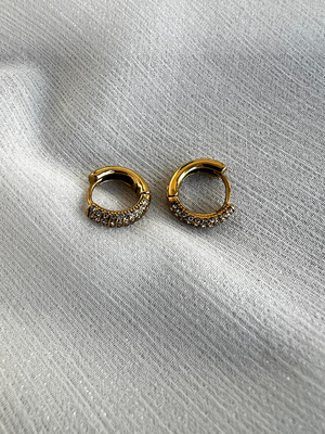 Earrings, Gold, medium
