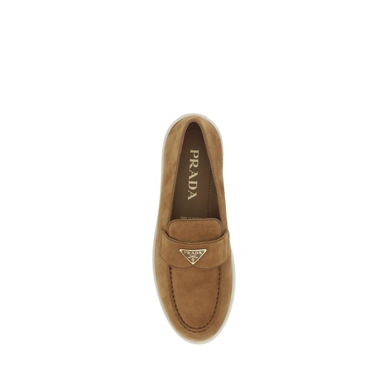 Brown calf leather bos taurus slip-on loafers-null
