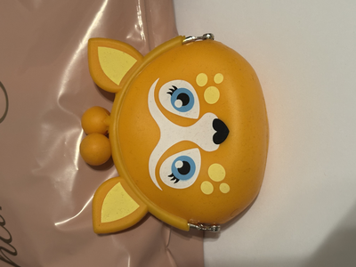 Pvc – coin wallets for girls - yellow deer
