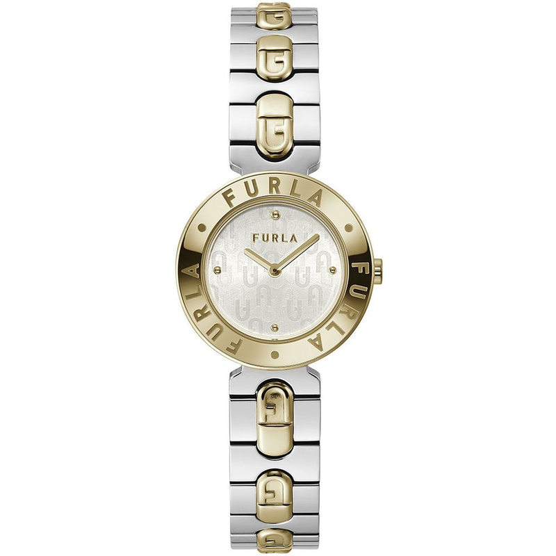 Gray stainless steel dress watch-null