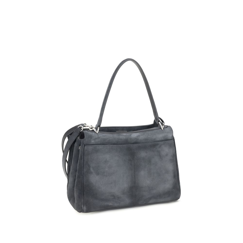 Gray calf leather bos taurus handbag-null