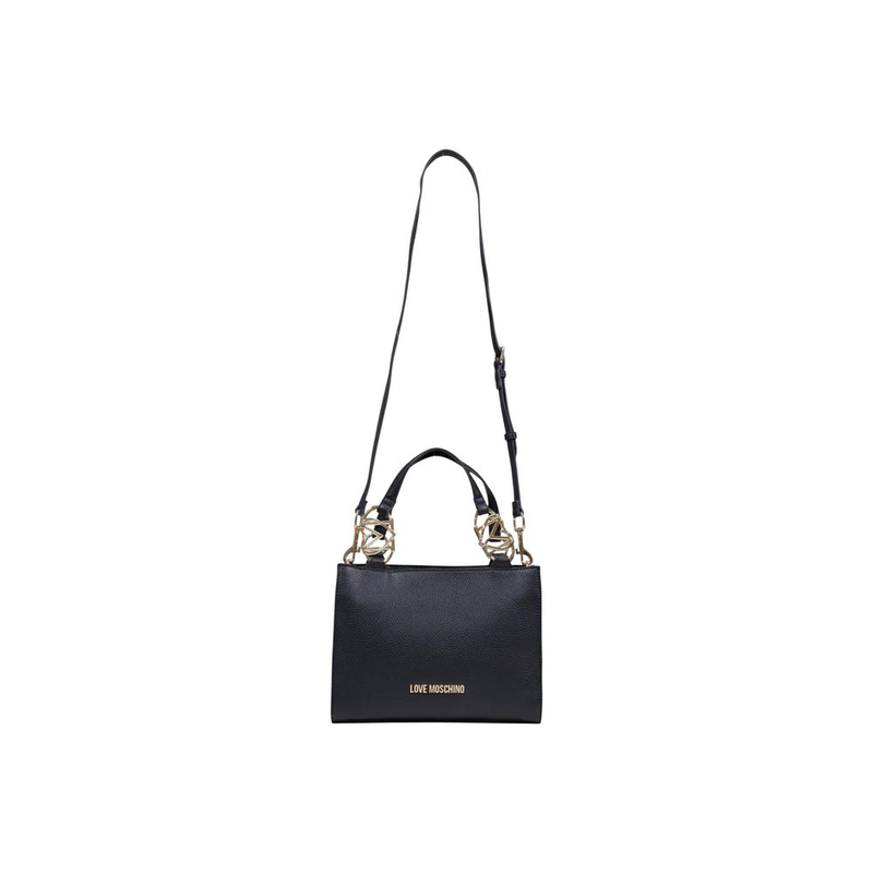 Black polyethylene handbag-null