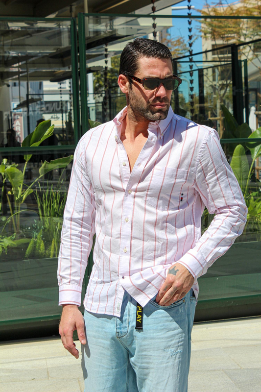 Oxford stripe rf shirt - tommy hilfiger-null