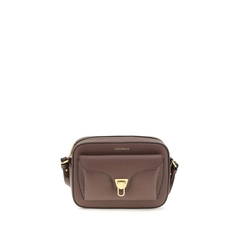 Brown calf leather bos taurus shoulder bag-null