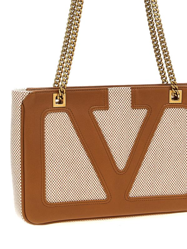 Beige cotton tote bag-null