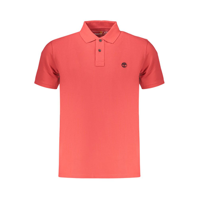 Red organic cotton men polo, Red, medium