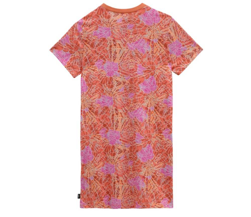 Girls rose camo print t-shirt dress image number null