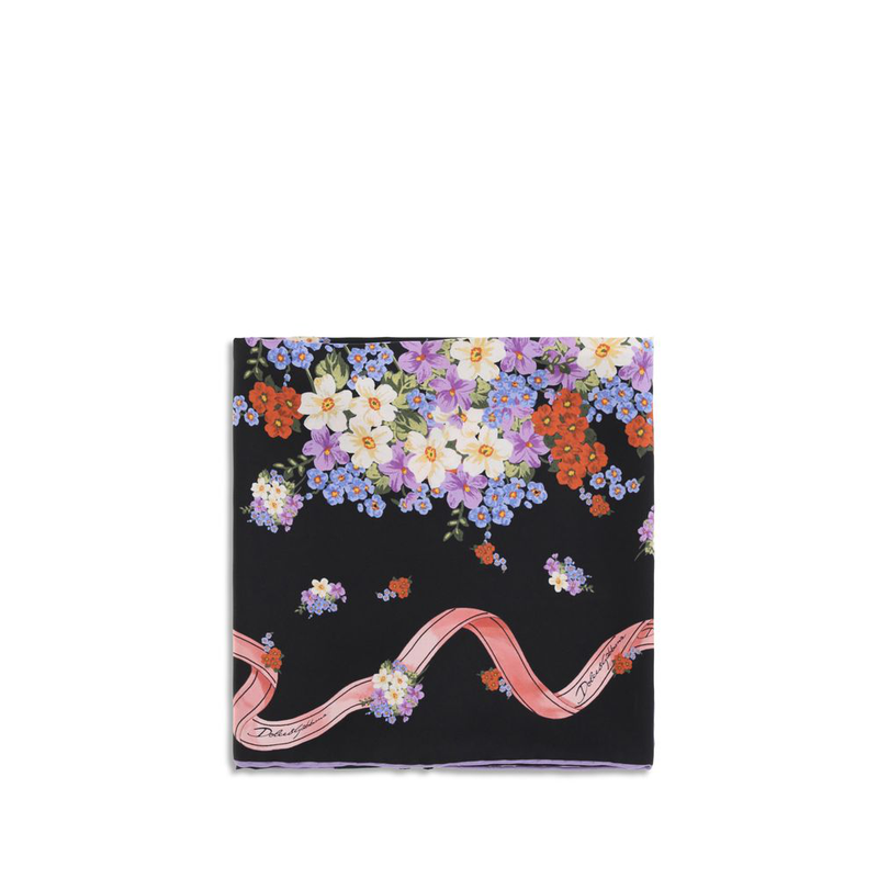Multicolor silk scarf-null