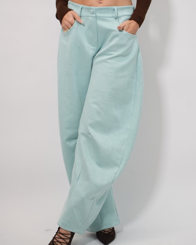 Suede balloon pants 19521-null