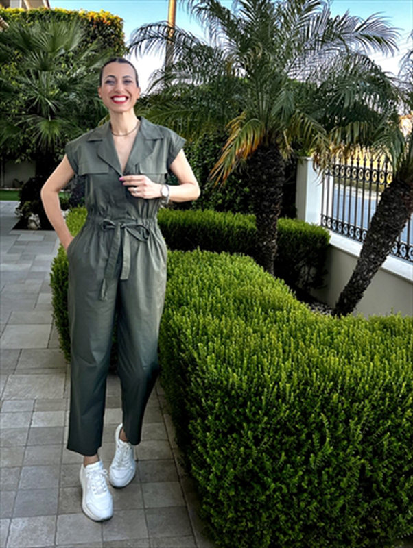 Jumpsuit cotton short sleeve image number null