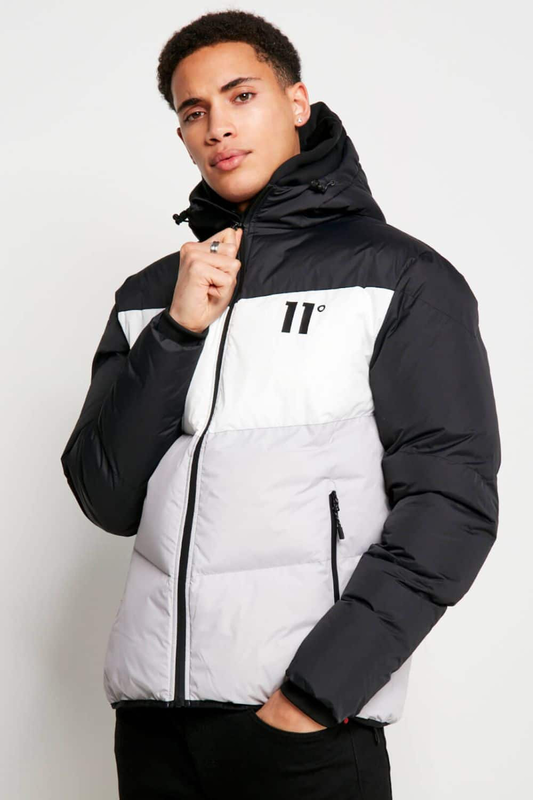 Buy 11 degrees panelled color block jacket Jinius